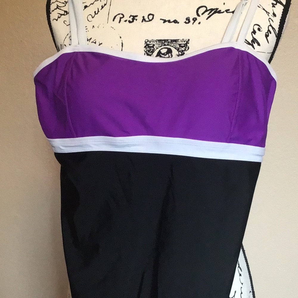 Two Tone One Pice Swim Suit, Athletec, Women’s 16